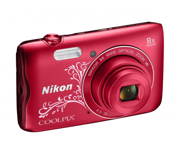 Nikon Coolpix A300 czerwony z ornamentem - 314043 - zdjęcie 5